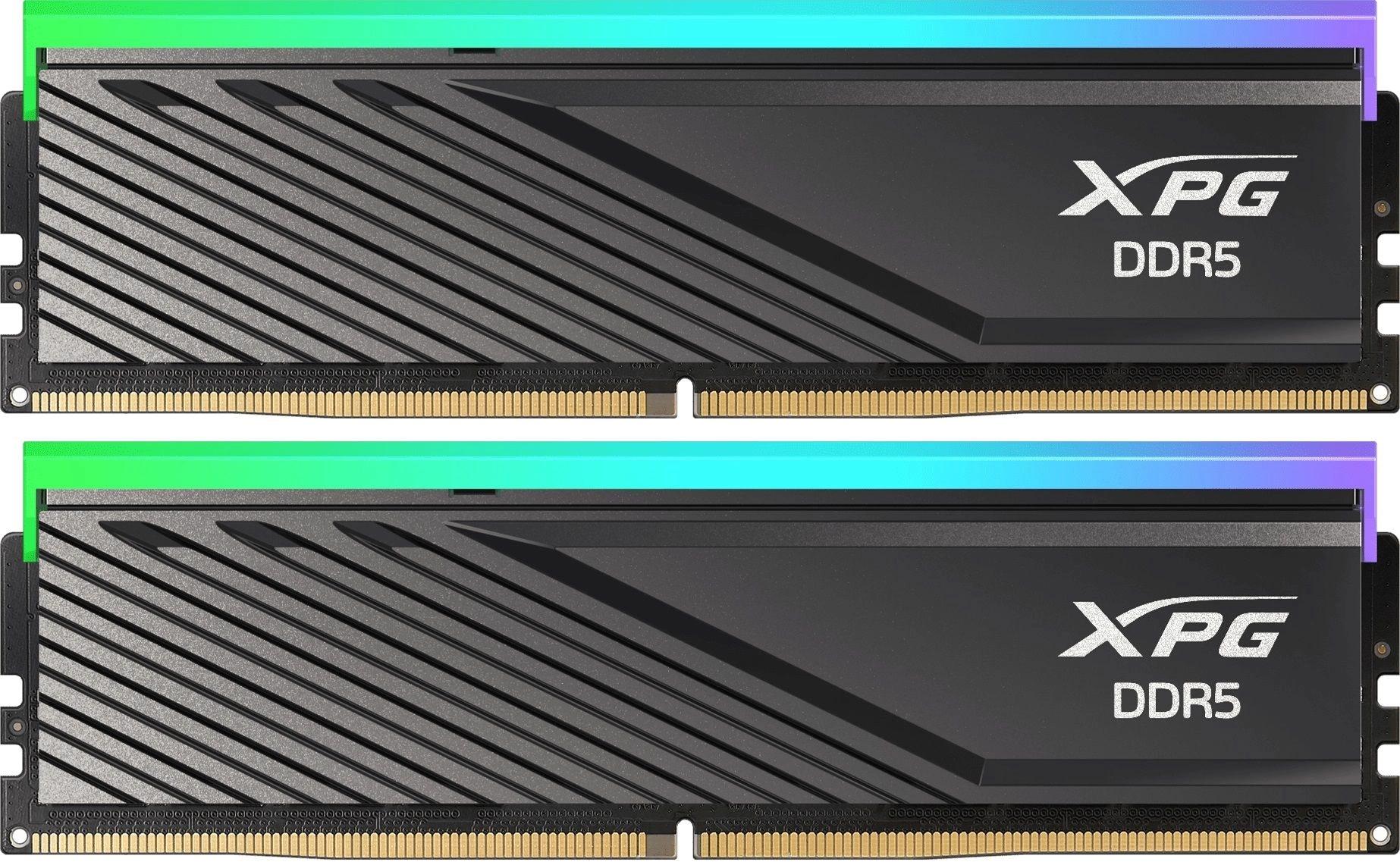 Память DDR5 2x16GB 6000MHz A-Data AX5U6000C3416G-DTLABRBK XPG Lancer RGB RTL PC5-48000 CL34 DIMM 288-pin 1.35В kit dual rank с радиатором Ret
