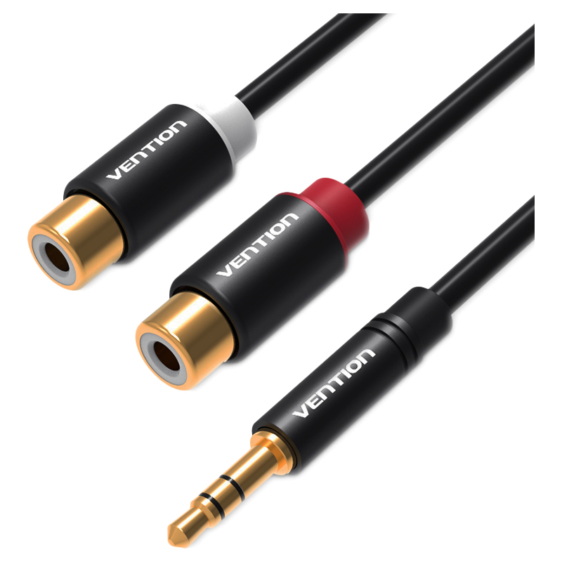 Разветвитель Vention mini jack 3.5 mm(m)/RCA(f) - 0.3 м (VAB-R02-B030)
