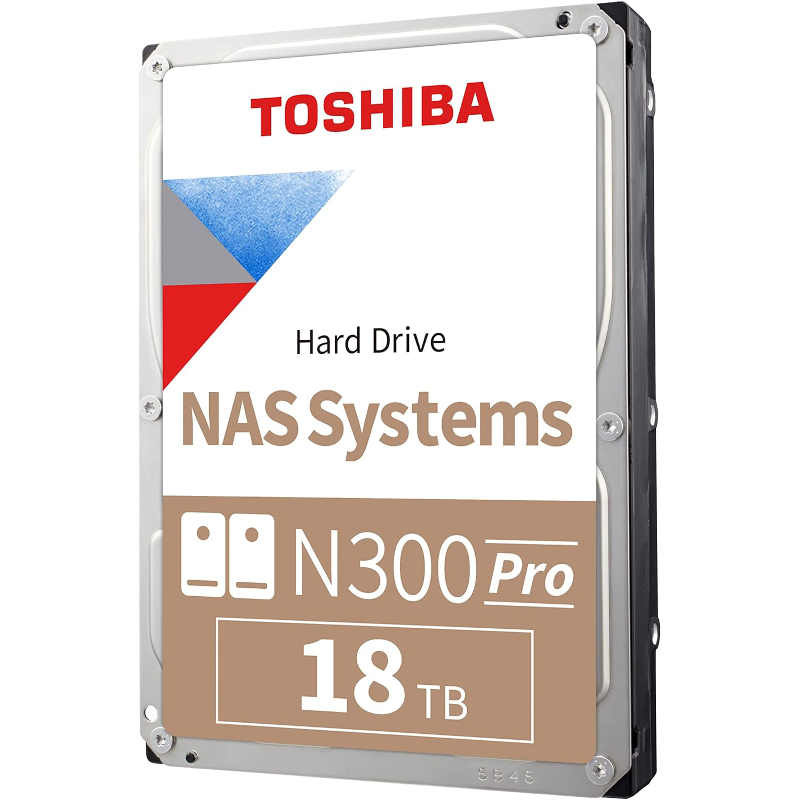 Toshiba N300 Pro NAS 18Tb (HDWG51JXZSTB)