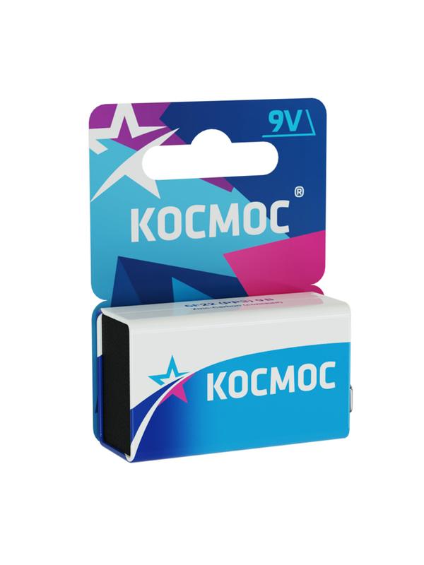 Батарейка солевая 9V Крона 6F22 блистер 1 шт