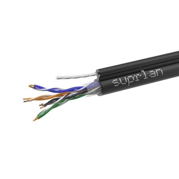 Витая пара U/UTP кат 5e 4x2x0.51 Premium Cu PE OUT T-FG8 трос 305м