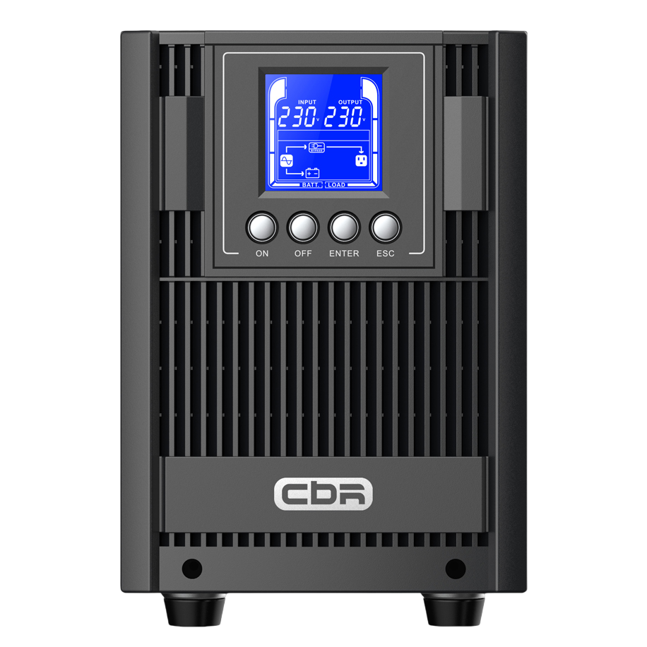ИБП CBR ESSENCE ESN-2000C Online 2000 VA / 2000 W, Tower, 6 x C13, LCD, HID-USB, RS232, EPO, SNMP slot/ UPS CBR Online Tower