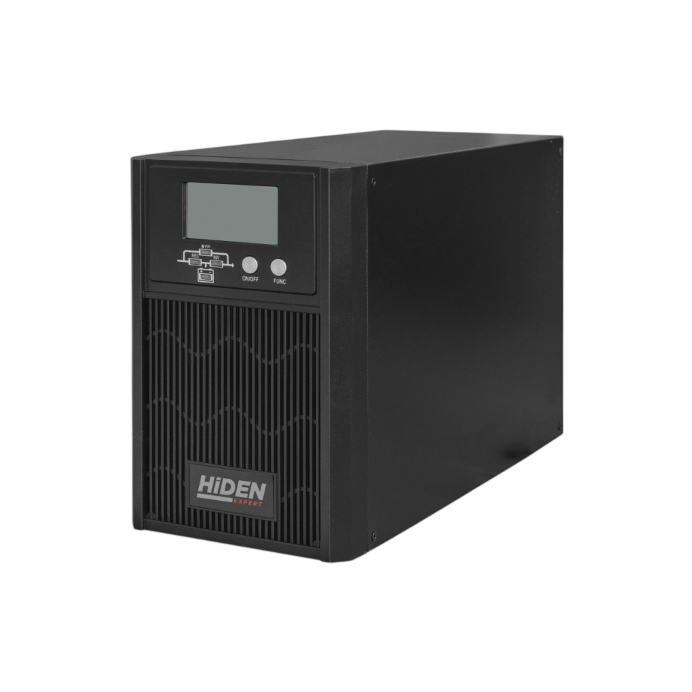 ИБП HIDEN EXPERT HE11001S, встроенные АКБ в корпусе (3х9А/ч), 1 kVA/1 kW (PF=1)/ Online Tower UPS