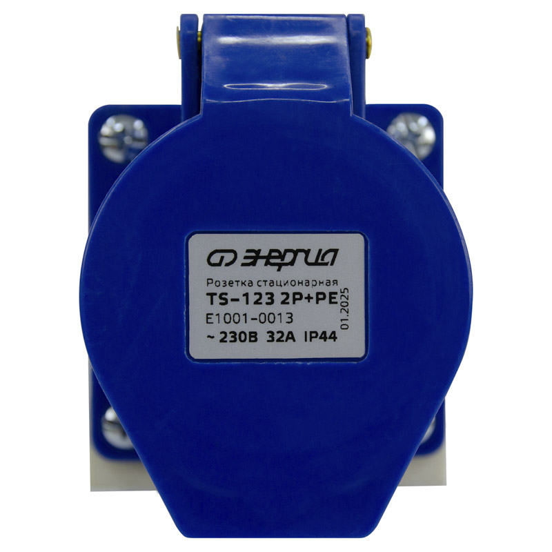 Розетка стационарная наружная TS-123 2P+PE 32А 230В IP44 ЭНЕРГИЯ