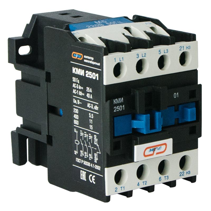 Контактор КМИ-2501 25А 220AC 1НЗ (LC1-D) ЭНЕРГИЯ