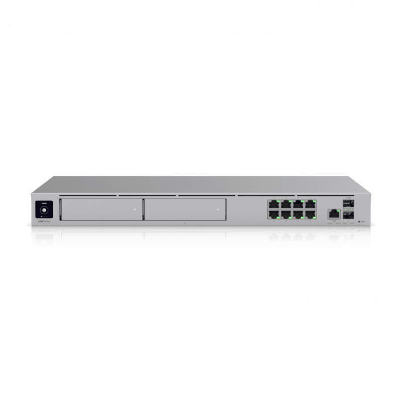 Маршрутизатор/ Dream Machine Pro Max ; Processor, Quad-core ARM® Cortex®-A57 at 2.0 GHz ; System memory, 8 GB DDR4 ; On-board storage, 32 GB eMMC