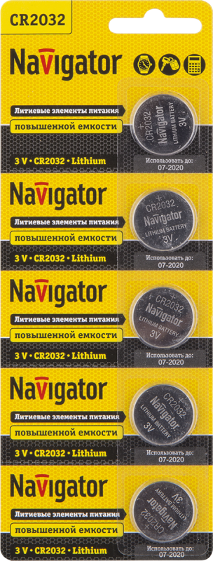 Батарейка NBT-CR2032-BP5
