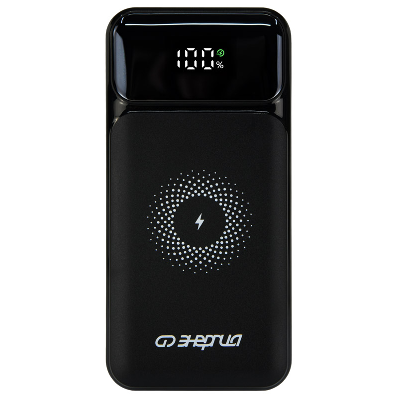 Внешний аккумулятор Энергия Power bank LFP 20000 с беспроводной зарядкой