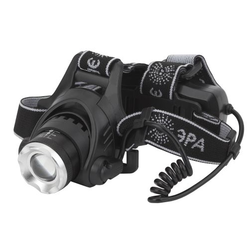 Фонарь налобный светодиодный 5Вт 400/200Лм IP40 SMD 3 режима аккумуляторный GA-805