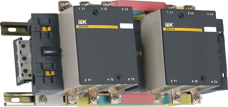Контактор КТИ 115А катушка управления 230В АС реверсивный 2НО