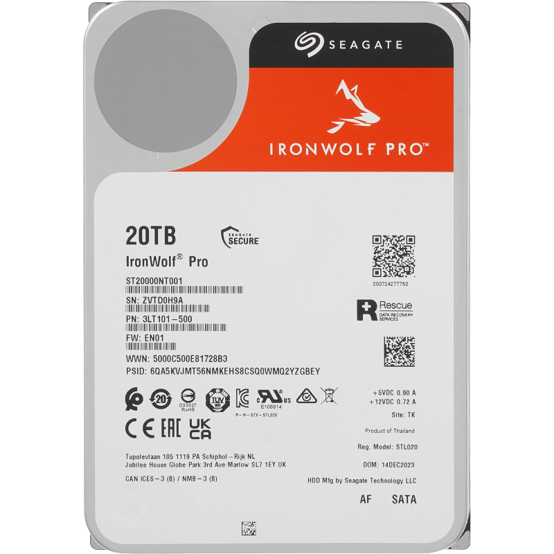 Seagate IronWolf Pro NAS 20Tb ST20000NT001