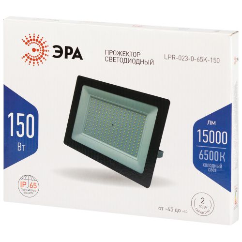 Прожектор светодиодный ДО-150 Вт 6500К 15000 Лм IP65 черный 150w холодный 200-240В LPR-023-0-65K-150 Б0052027 ЭРА
