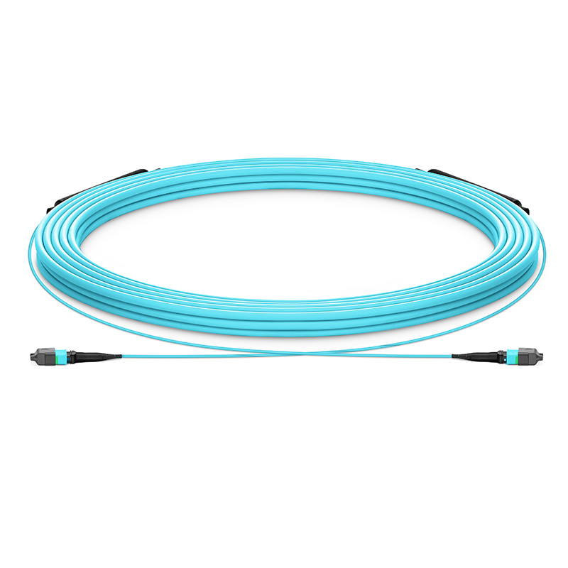 Оптический патчкорд MPO/UPC-MPO/UPC, 12 волокон, OM3, Тип А, 3мм, 10м