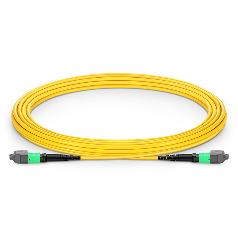 Оптический патчкорд MPO/UPC-MPO/UPC, 8 волокон, SM, Тип А, 3мм, 10м