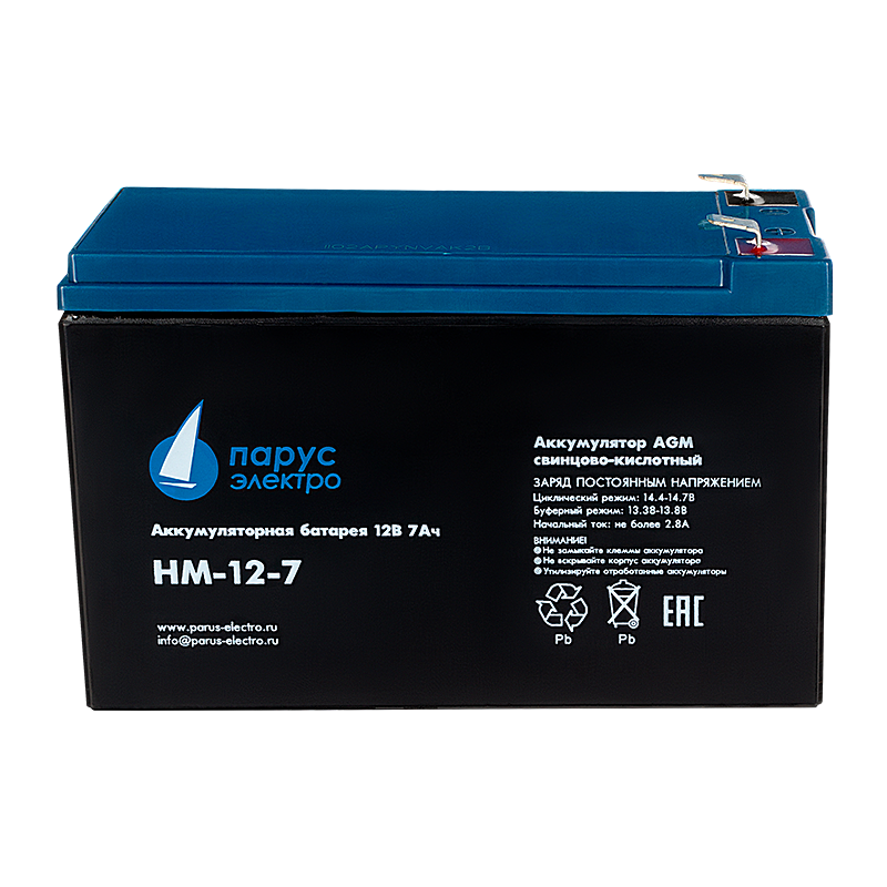 HM-12-7 cвинцово-кислотная аккумуляторная батарея 12 В / 7.2 Ач