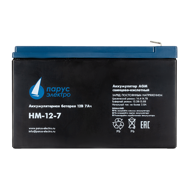 HM-12-7 cвинцово-кислотная аккумуляторная батарея 12 В / 7.2 Ач