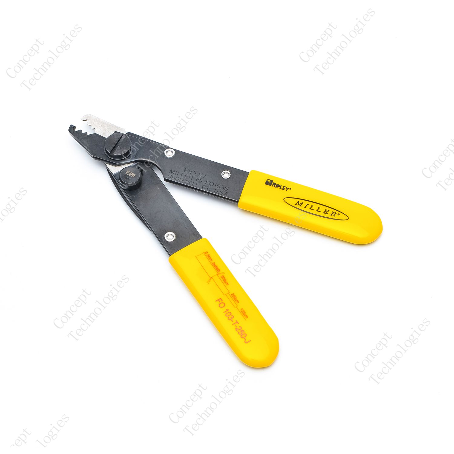 Miller FO 103-T-250-J Стриппер с тремя отверстиями для снятия буфера 3 мм, 2 мм, 900 мкм, 250 мкм, 1