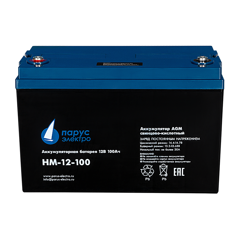 HM-12-100 cвинцово-кислотная аккумуляторная батарея 12 В / 100 Ач
