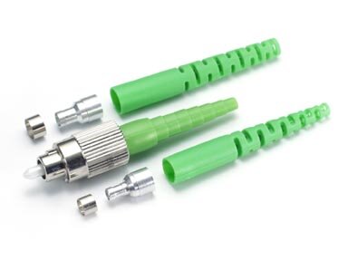 Коннектор оптический SC simplex SM (APC), 3мм (metal)