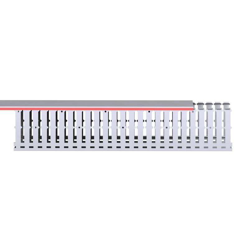 Короб перфорированный T1-EF 100x100 серый QUADRO