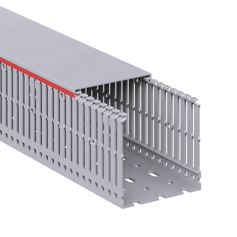 Короб перфорированный RL6 80x80 серый QUADRO