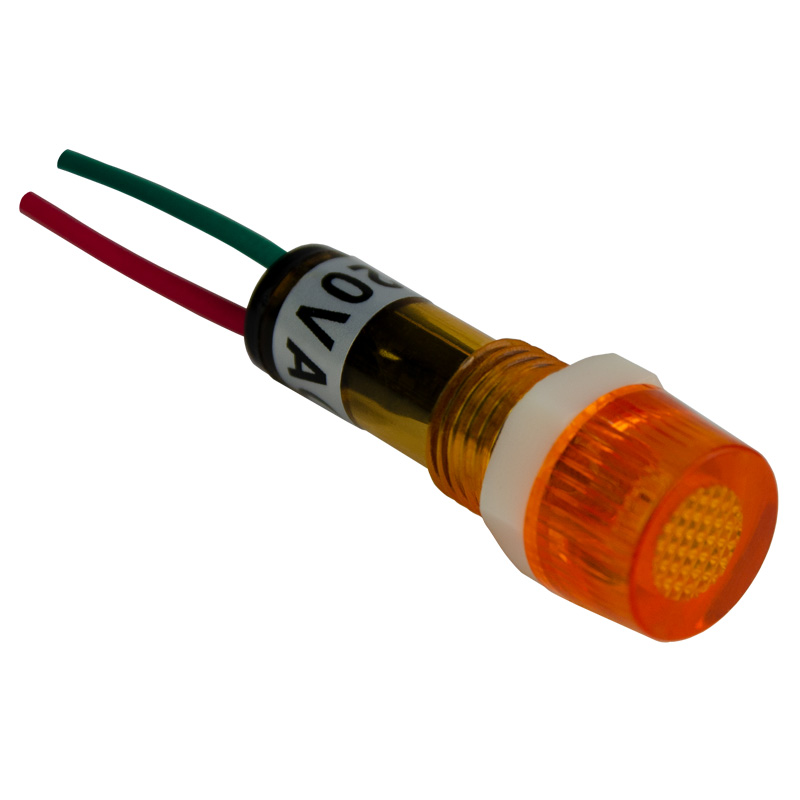 Лампа сигнальная YL235 d11мм желтая неон 230В мон. корпус (50шт/упак) ЭНЕРГИЯ, Е0901-0089, YL235, 230, 50, Желтый, Неон, 11, Монолитный, пластик, от -25 до +40, 50