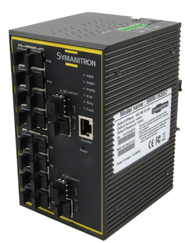 Управляемые коммутаторы на DIN-рейку SWMGR-812GSFP