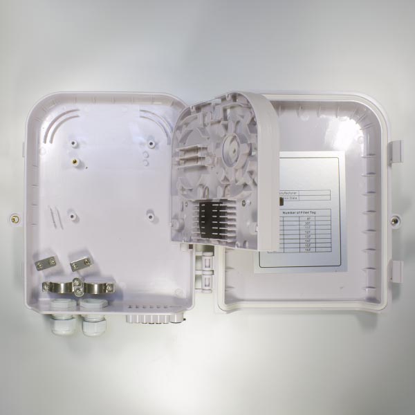 Кросс-муфта оптическая GJS-X30B, настенный сплиттерный распределительный бокс FTTH на 8 портов SC/LC