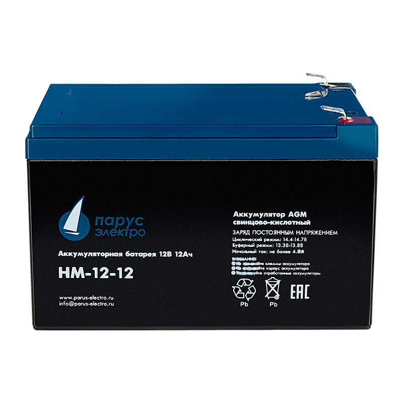 HM-12-12 cвинцово-кислотная аккумуляторная батарея 12 В / 12 Ач