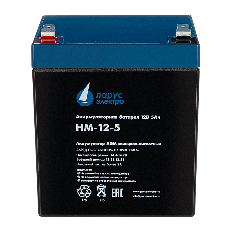 HM-12-5 cвинцово-кислотная аккумуляторная батарея 12 В / 5 Ач