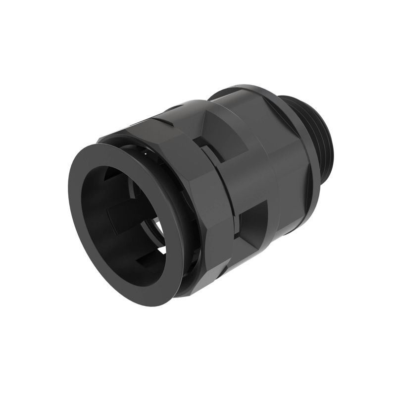 Муфта труба-коробка DN 17мм М20х1.5 полиамид черная