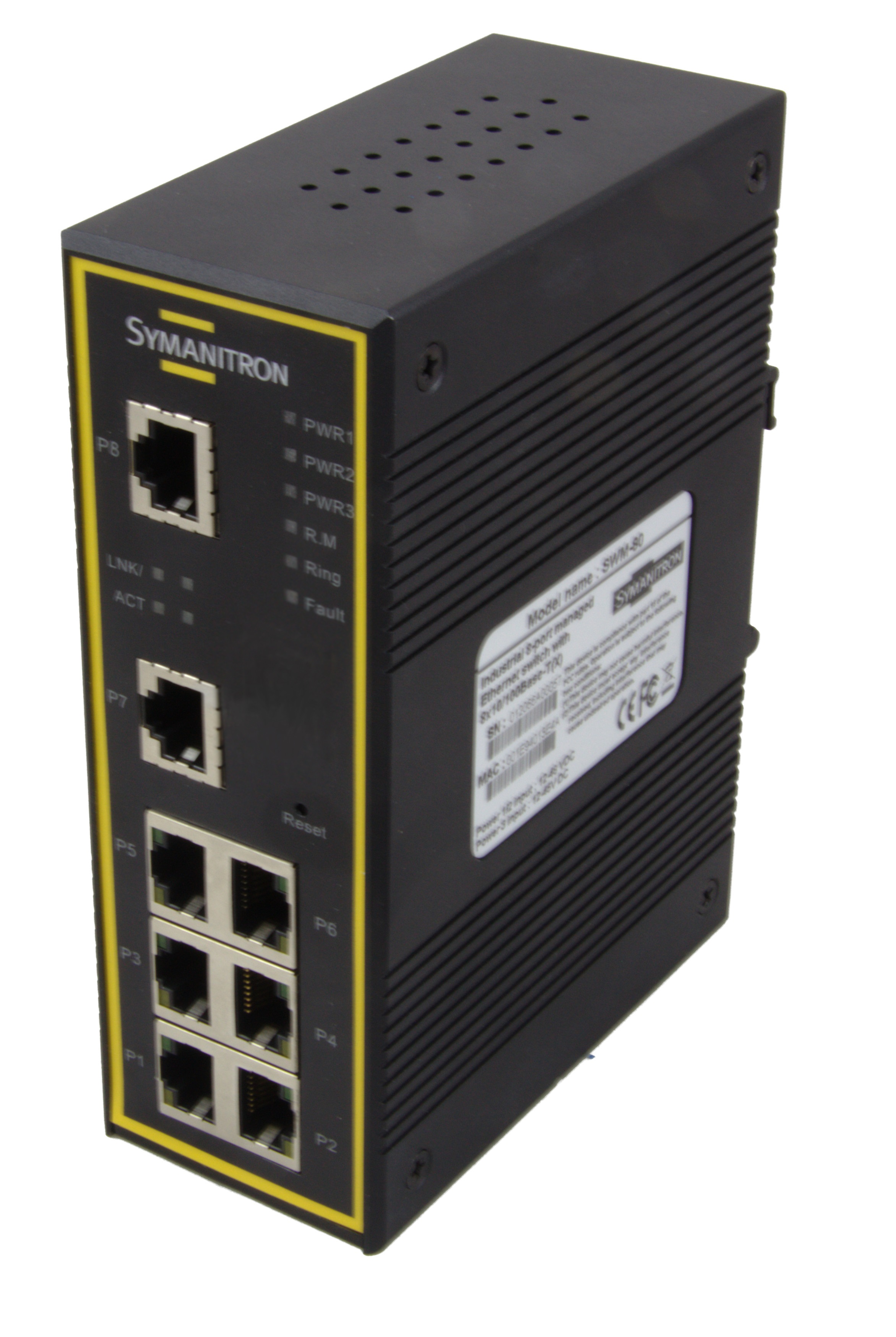 Неуправляемый компактный промышленный Ethernet коммутатор SWD-62G