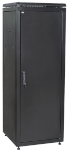 ITK Шкаф сетевой 19" LINEA N 28U 600х1000 мм металлическая передняя дверь черный