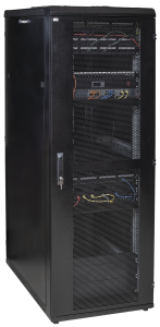 ITK Шкаф серверный 19" LINEA S 33U 600х1000мм перфорированные передняя и задняя двери черный (место 2 из 3)