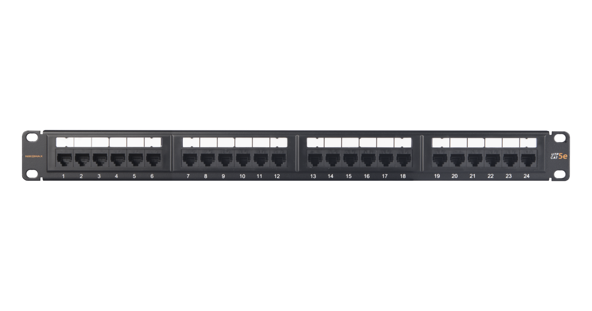 NIKOMAX NMC-RP24UD2-ES-1U-BK