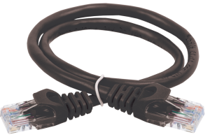 ITK Коммутационный шнур (патч-корд), кат.5Е UTP, 0,5м, черный