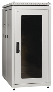 ITK Шкаф сетевой 19" LINEA N 42U 600х1000 мм стеклянная передняя дверь, задняя перфорированная серый