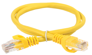 ITK Коммутационный шнур (патч-корд), кат.5Е UTP, 3м, желтый